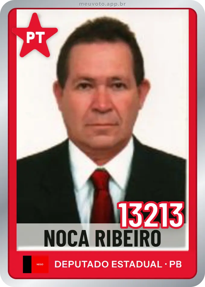 Carta de Noca Ribeiro, número 13213, PT