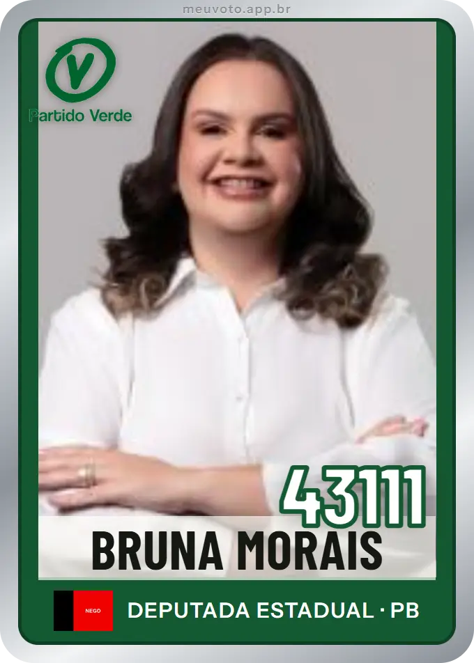 Carta de Bruna Morais, número 43111, PV