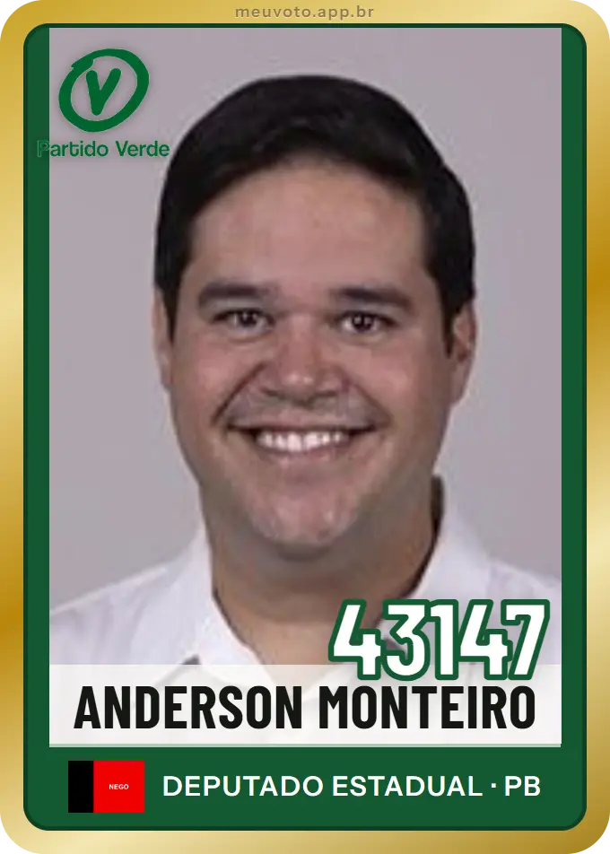 Carta de Anderson Monteiro, número 43147, PV