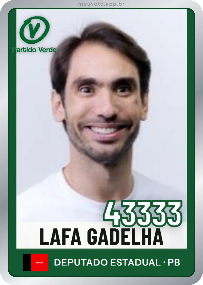 Carta de Lafa Gadelha, número 43333, PV