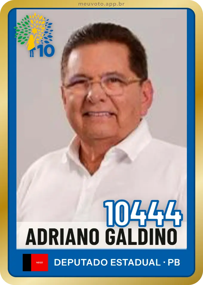 Carta de Adriano Galdino, número 10444, Republicanos