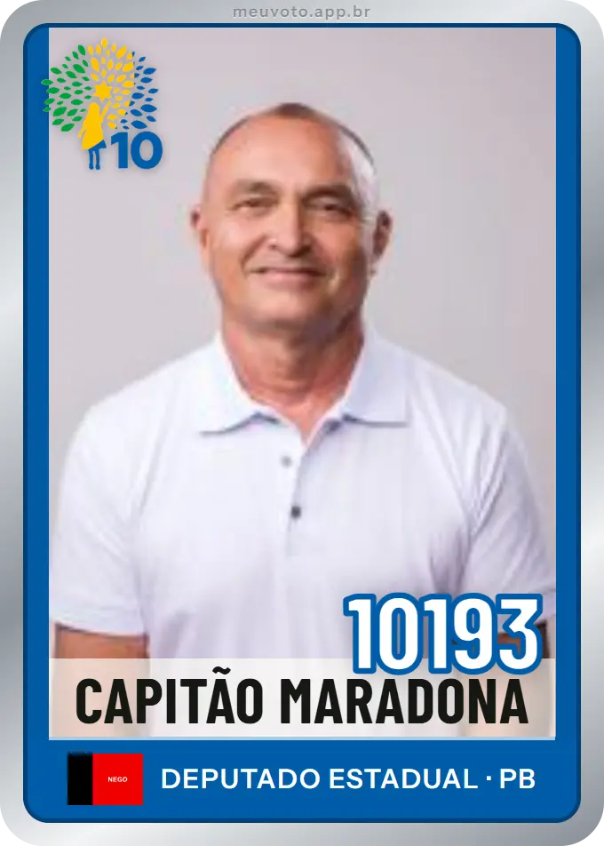 Carta de Capitão Maradona, número 10193, Republicanos