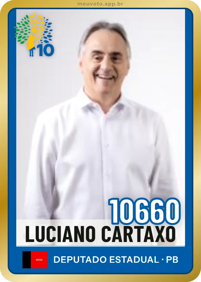Carta de Luciano Cartaxo, número 10660, Republicanos
