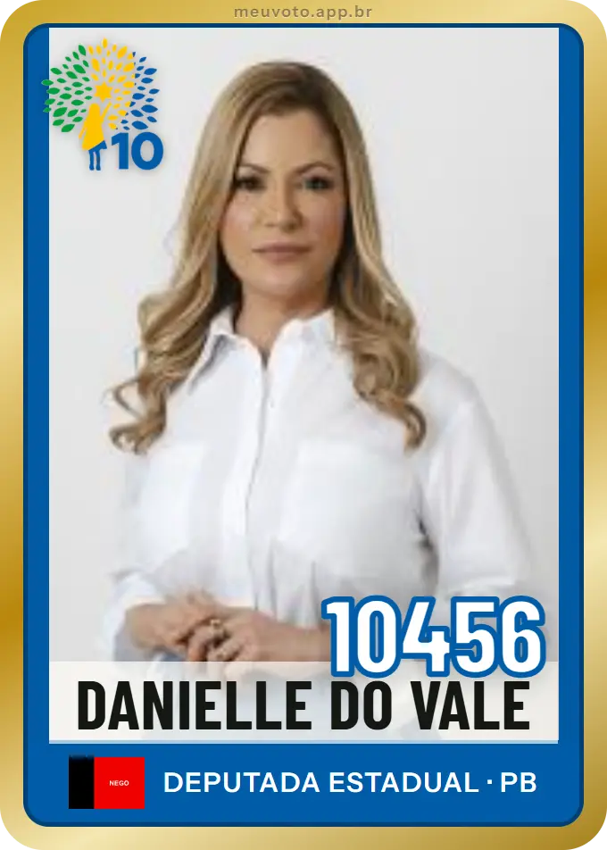 Carta de Danielle do Vale, número 10456, Republicanos