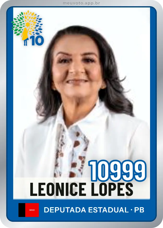 Carta de Leonice Lopes, número 10999, Republicanos