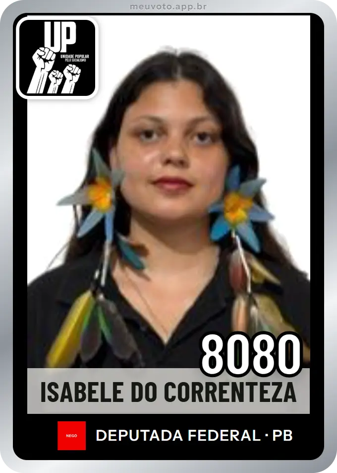 Carta de Isabele do Correnteza, número 8080, UP