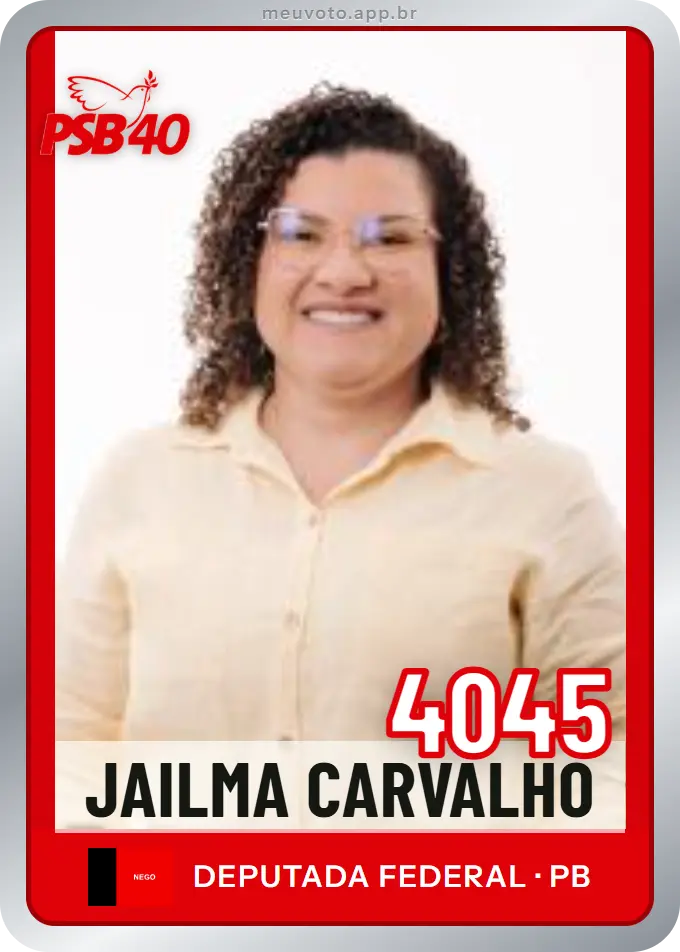 Carta de Jailma Carvalho, número 4045, PSB