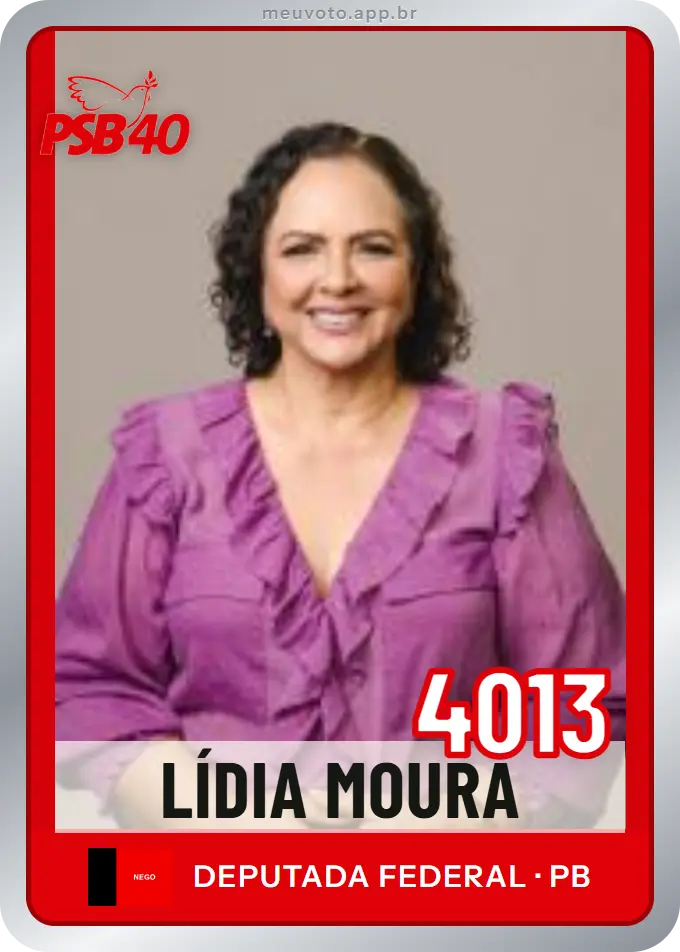 Carta de Lídia Moura, número 4013, PSB