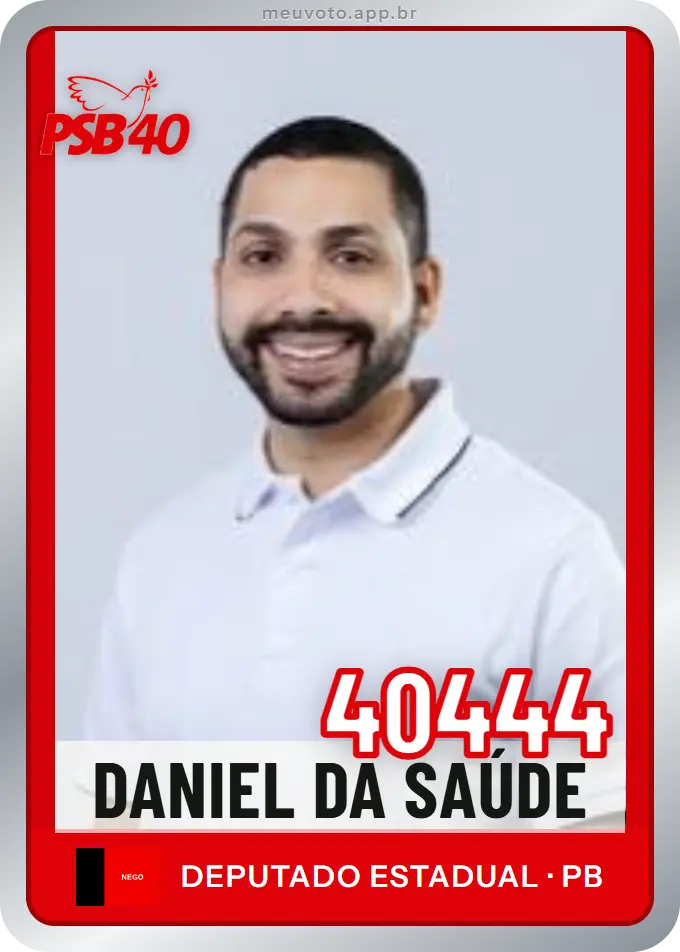 Carta de Daniel da Saúde, número 40444, PSB