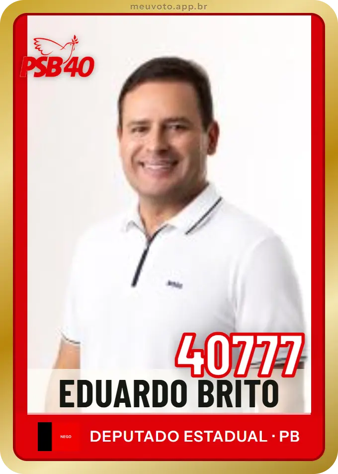 Carta de Eduardo Brito, número 40777, PSB
