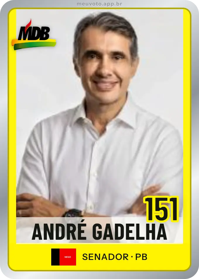 Carta de André Gadelha, número 151, MDB