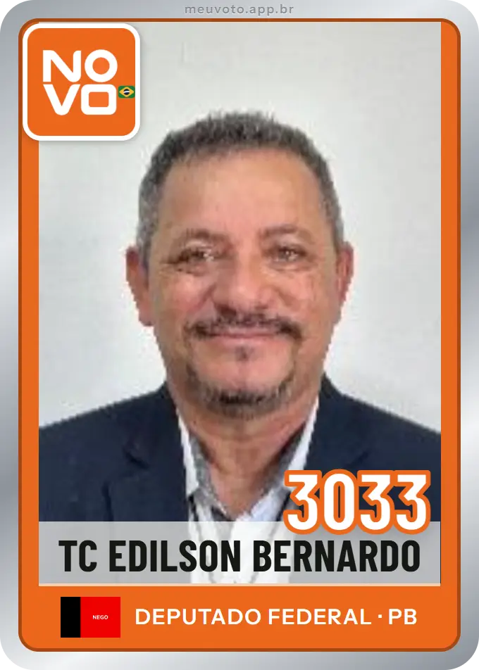 Carta de Tc Edilson Bernardo, número 3033, Novo