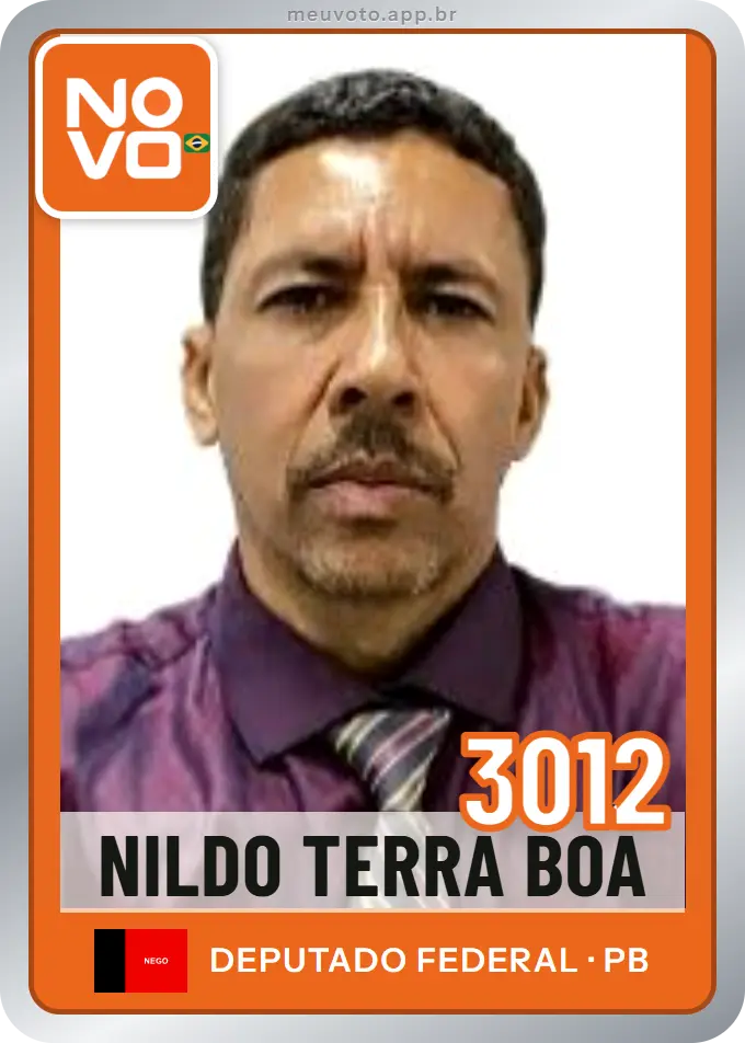 Carta de Nildo Terra Boa, número 3012, Novo