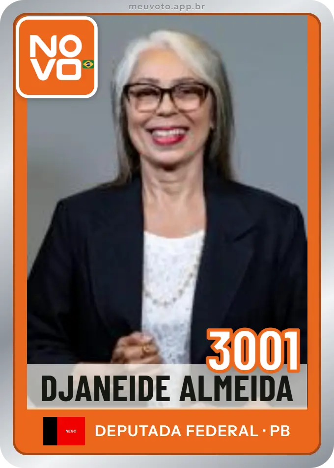 Carta de Djaneide Almeida, número 3001, Novo