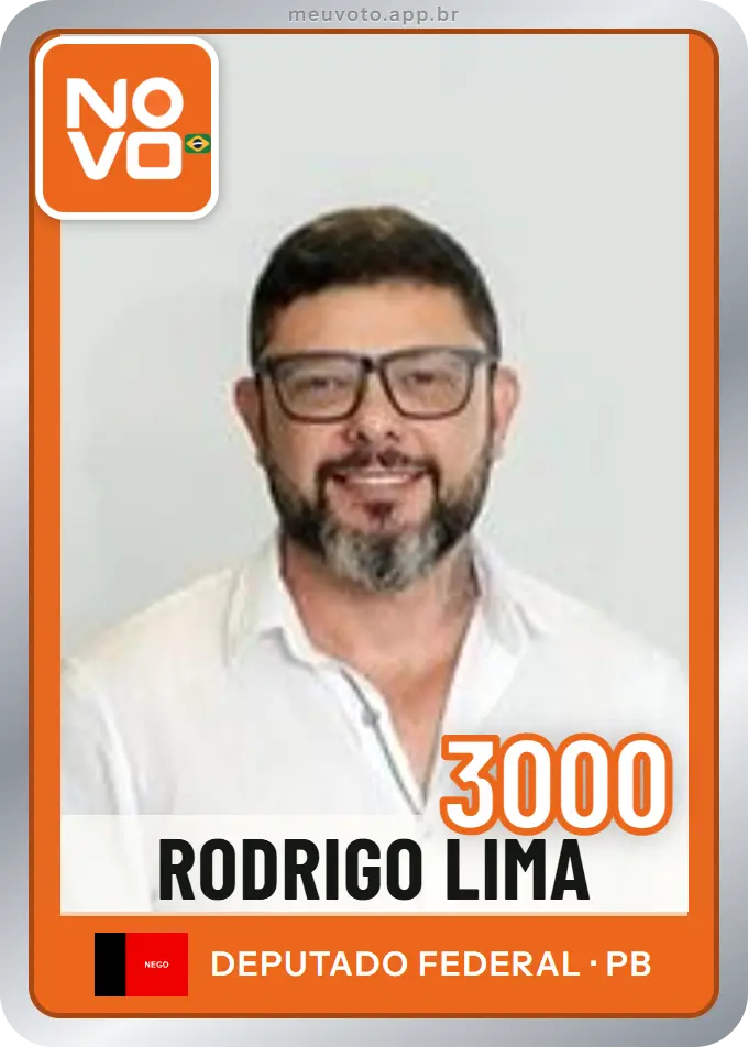 Carta de Rodrigo Lima, número 3000, Novo