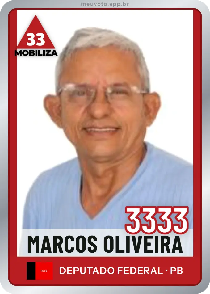 Carta de Marcos Oliveira, número 3333, Mobiliza