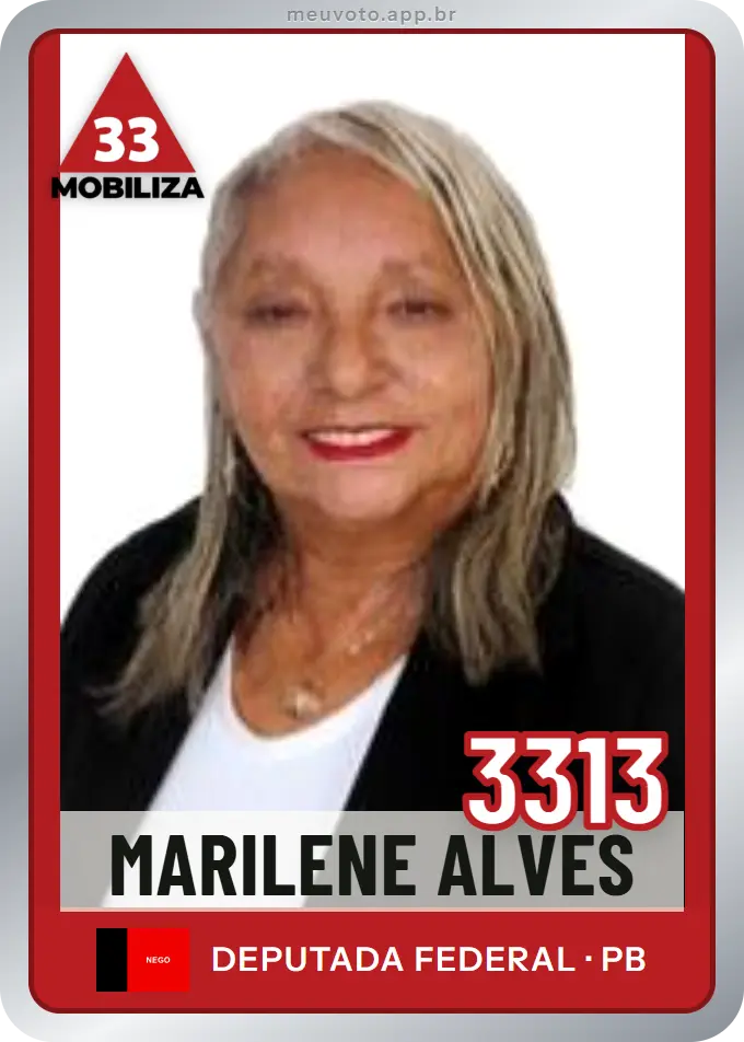 Carta de Marilene Alves, número 3313, Mobiliza