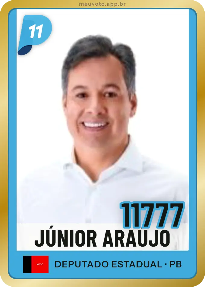 Carta de Júnior Araújo, número 11777, PP