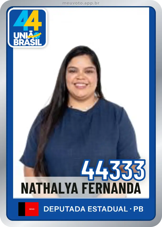 Carta de Nathalya Fernanda, número 44333, União