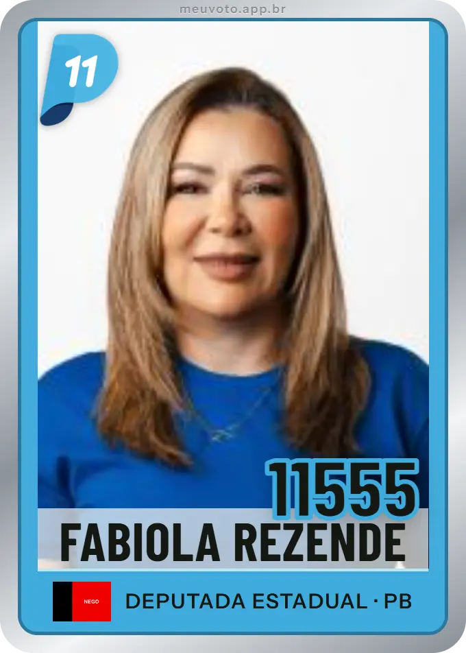 Carta de Fabiola Rezende, número 11555, PP