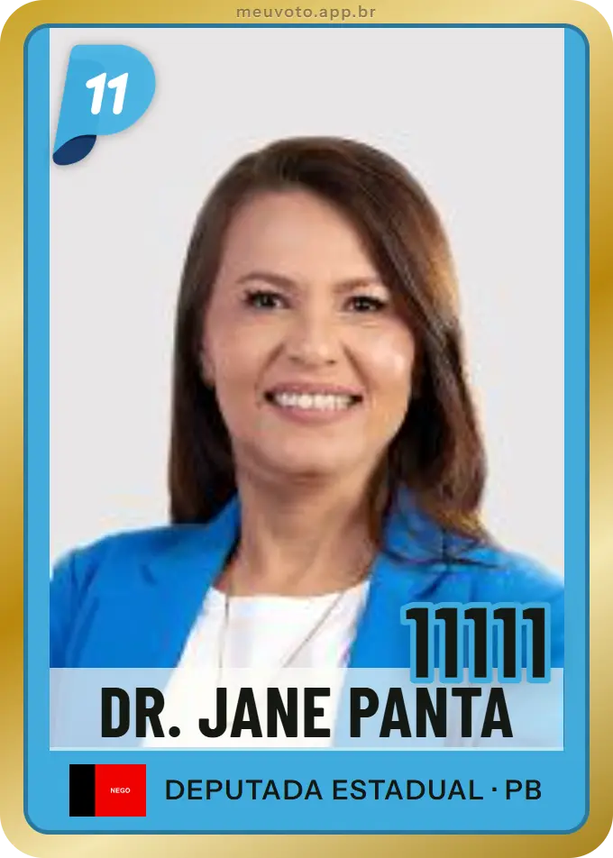 Carta de Dr. Jane Panta, número 11111, PP