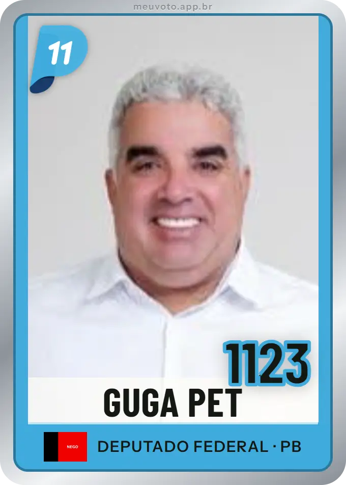 Carta de Guga Pet, número 1123, PP