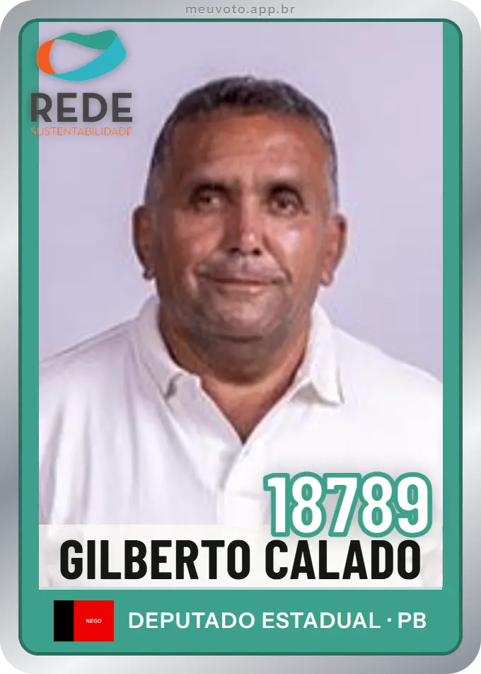 Carta de Gilberto Calado, número 18789, Rede