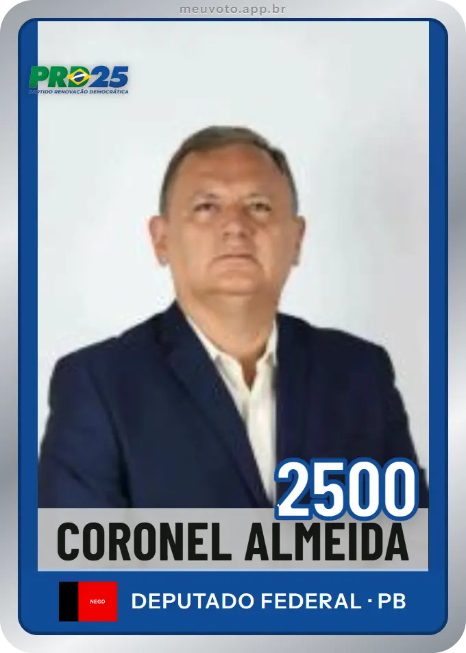 Carta de Coronel Almeida, número 2500, PRD