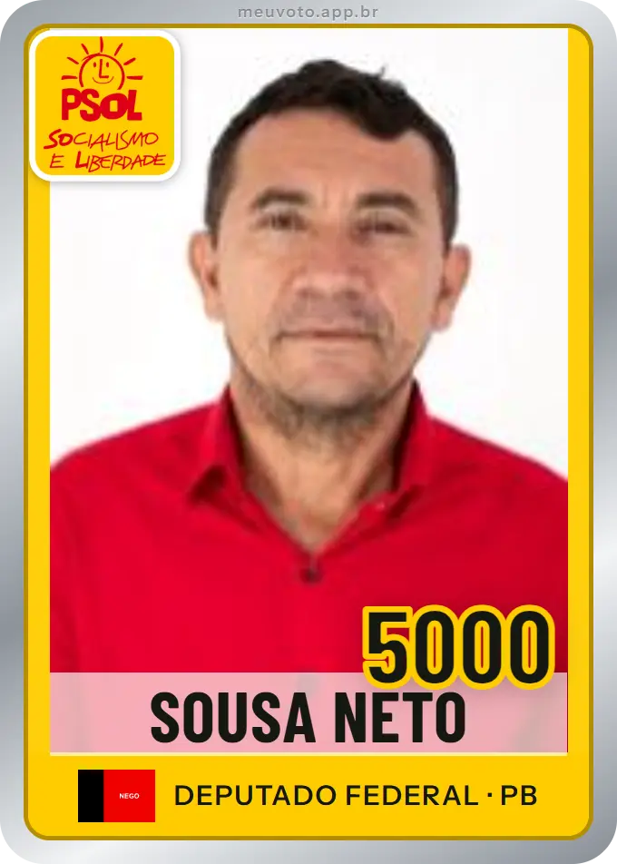 Carta de Sousa Neto, número 5000, PSOL
