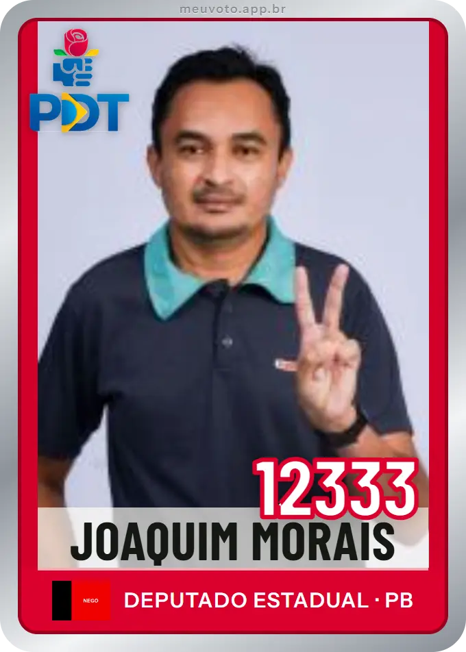 Carta de Joaquim Morais, número 12333, PDT