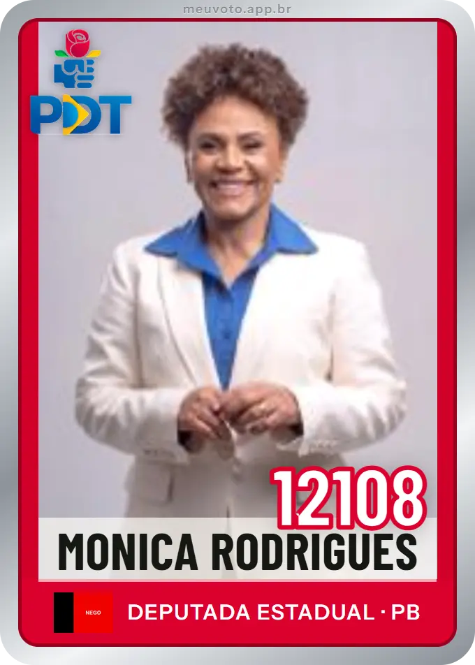 Carta de Monica Rodrigues, número 12108, PDT