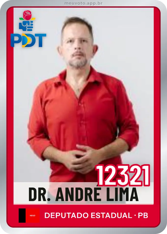 Carta de Dr. André Lima, número 12321, PDT