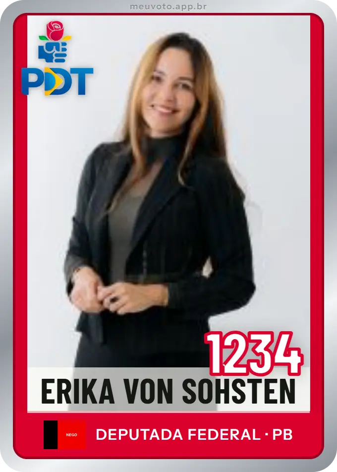 Carta de Erika von Sohsten, número 1234, PDT