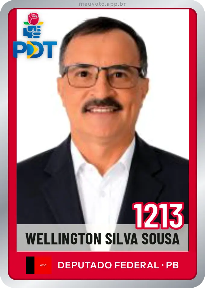 Carta de Wellington Silva Sousa, número 1213, PDT