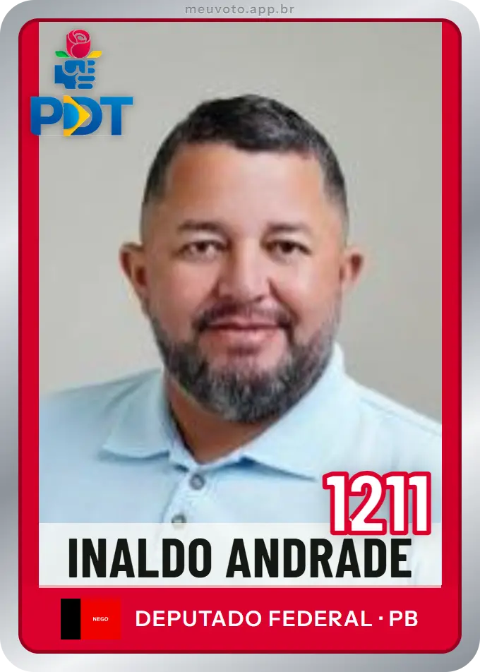 Carta de Inaldo Andrade, número 1211, PDT
