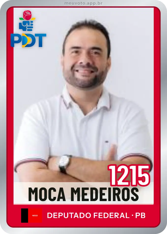 Carta de Moca Medeiros, número 1215, PDT