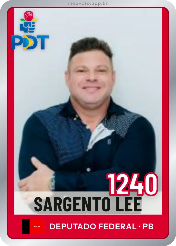 Carta de Sargento Lee, número 1240, PDT