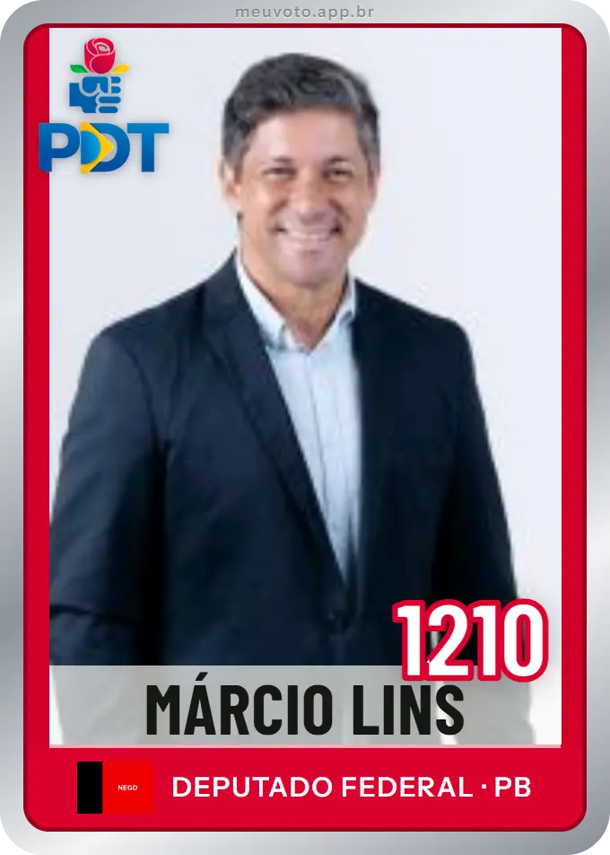 Carta de Márcio Lins, número 1210, PDT