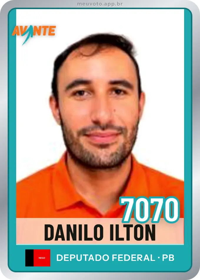 Carta de Danilo Ilton, número 7070, Avante