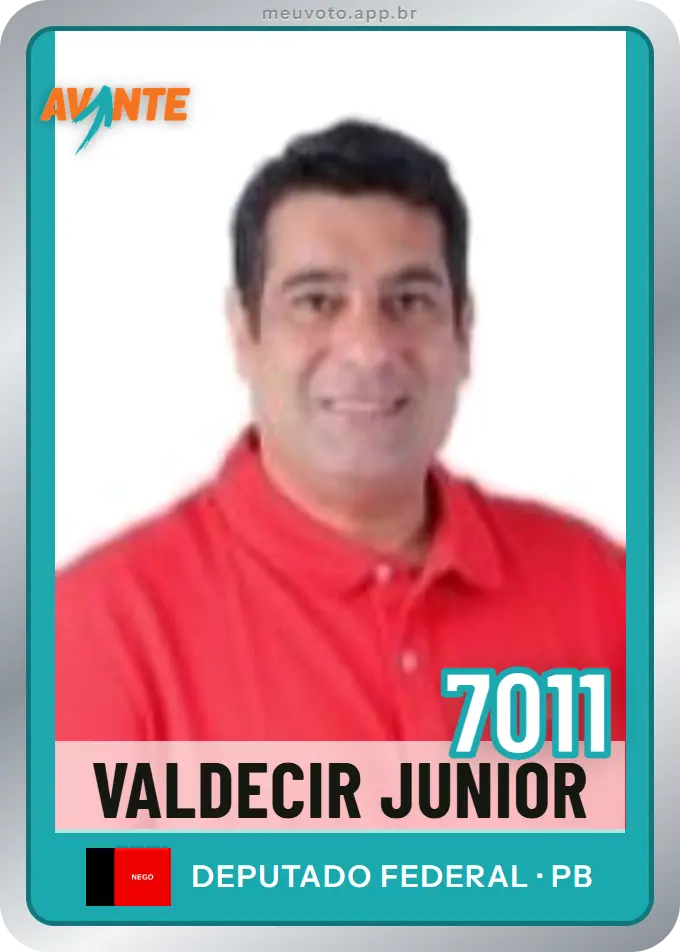 Carta de Valdecir Junior, número 7011, Avante