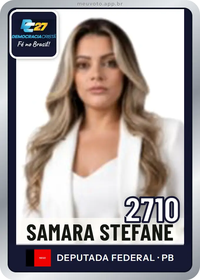 Carta de Samara Stefane, número 2710, DC