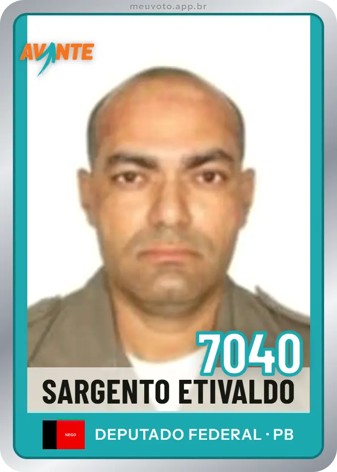Carta de Sargento Etivaldo, número 7040, Avante