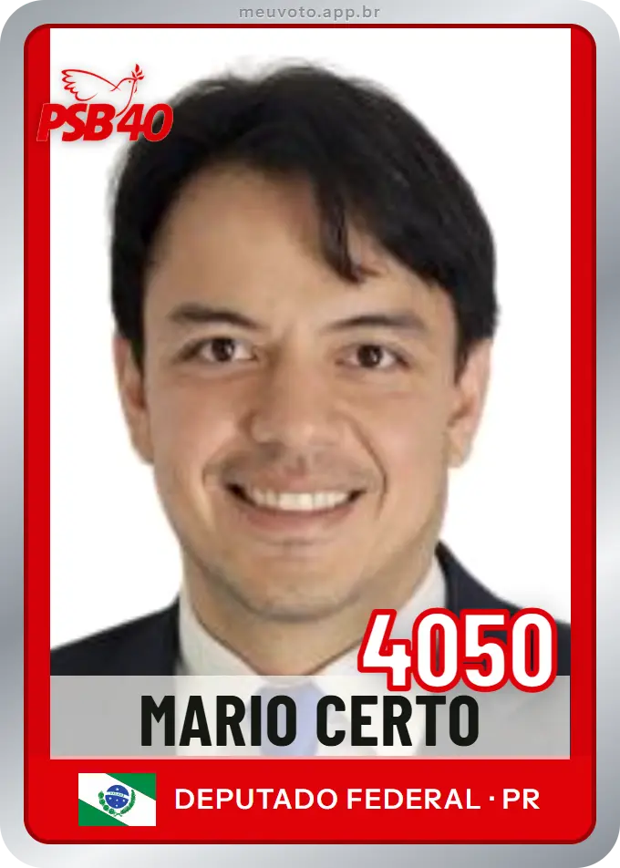 Carta de Mario Certo, número 4050, PSB