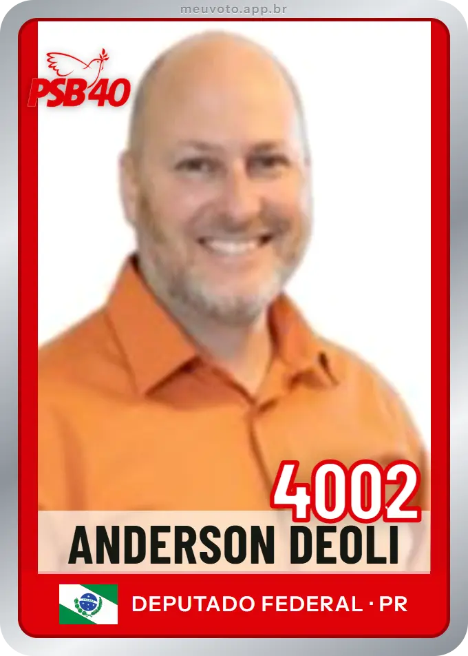 Carta de Anderson Deoli, número 4002, PSB