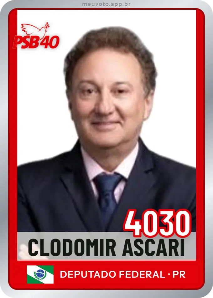 Carta de Clodomir Ascari, número 4030, PSB