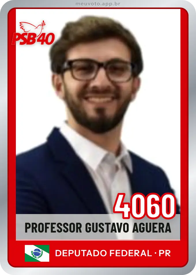 Carta de Professor Gustavo Aguera, número 4060, PSB
