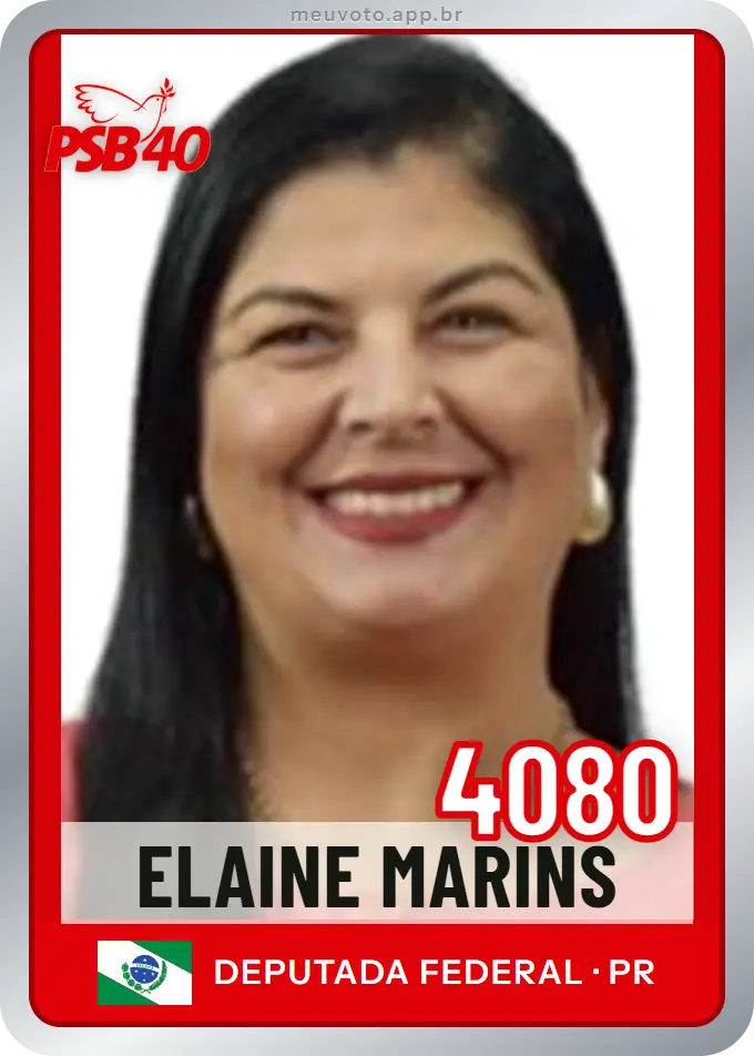 Carta de Elaine Marins, número 4080, PSB