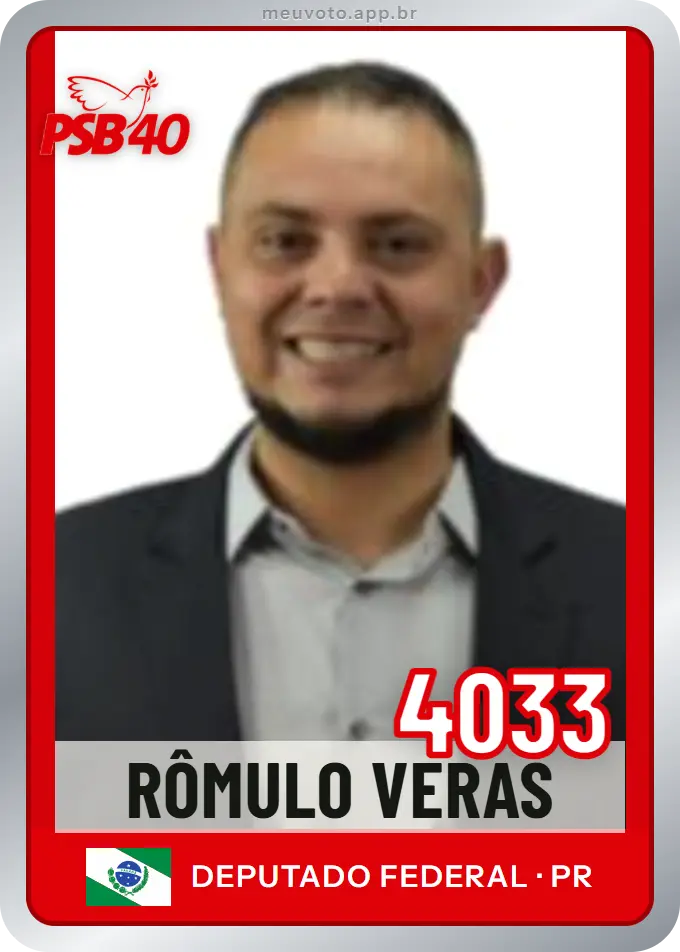 Carta de Rômulo Veras, número 4033, PSB