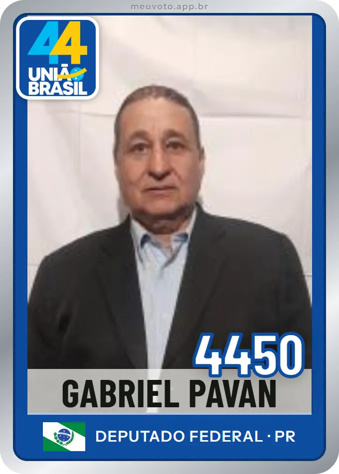 Carta de Gabriel Pavan, número 4450, União