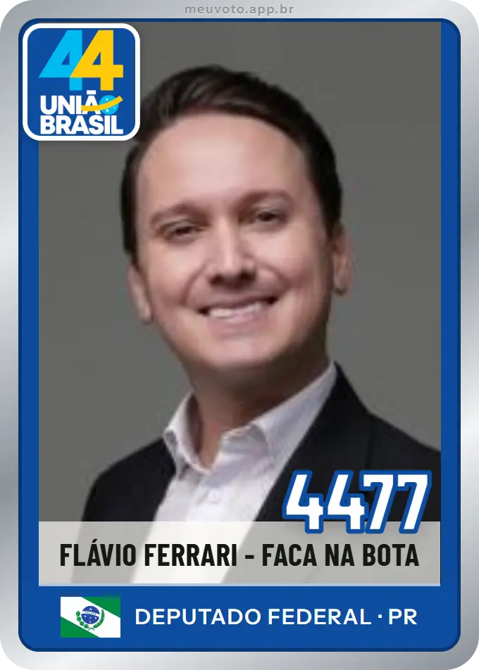 Carta de Flávio Ferrari - Faca Na Bota, número 4477, União